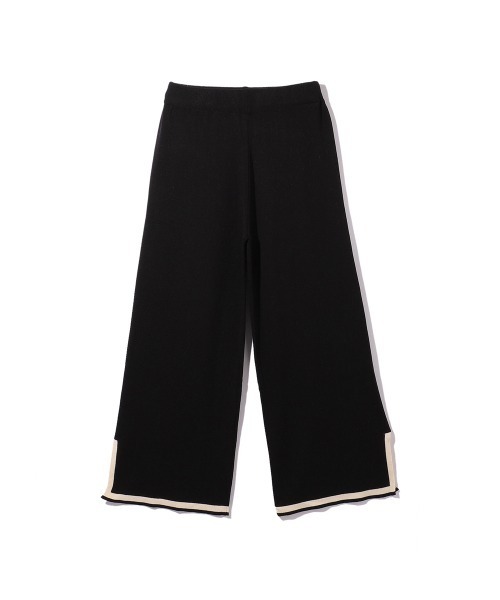 ketty(ケティ)の「バイカラーヘムニットセットアップ≪手洗い可能≫(ワンピース・レディース・ブラック/ベージュ・M)」の4枚目の写真