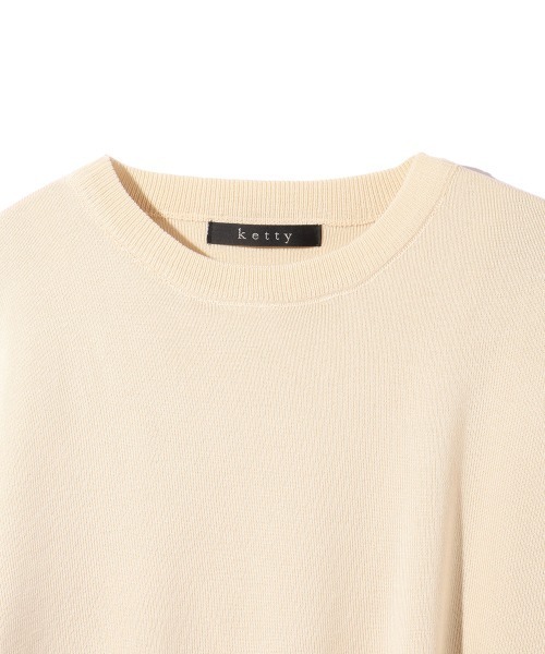 ketty(ケティ)の「バイカラーヘムニットセットアップ≪手洗い可能≫(ワンピース・レディース・ブラック/ベージュ・M)」の12枚目の写真