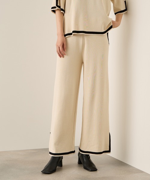 ketty(ケティ)の「バイカラーヘムニットセットアップ≪手洗い可能≫(ワンピース・レディース・ブラック/ベージュ・M)」の21枚目の写真