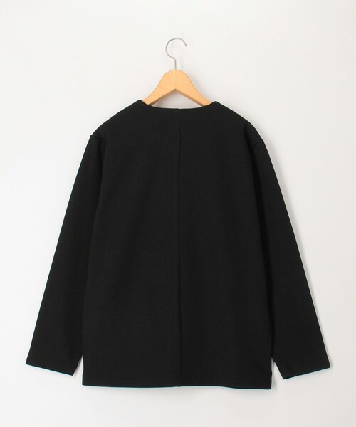 NOLLEY'S LIGHT（ノーリーズライト）の「《ビジカジ対応》メランジカノコ ノーカラーカーディガン（Tシャツ/カットソー・メンズ・グレー/ダークネイビー/ブラック・L/M）」の9枚目の写真