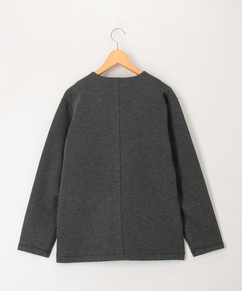 NOLLEY'S LIGHT（ノーリーズライト）の「《ビジカジ対応》メランジカノコ ノーカラーカーディガン（Tシャツ/カットソー・メンズ・グレー/ダークネイビー/ブラック・L/M）」の13枚目の写真