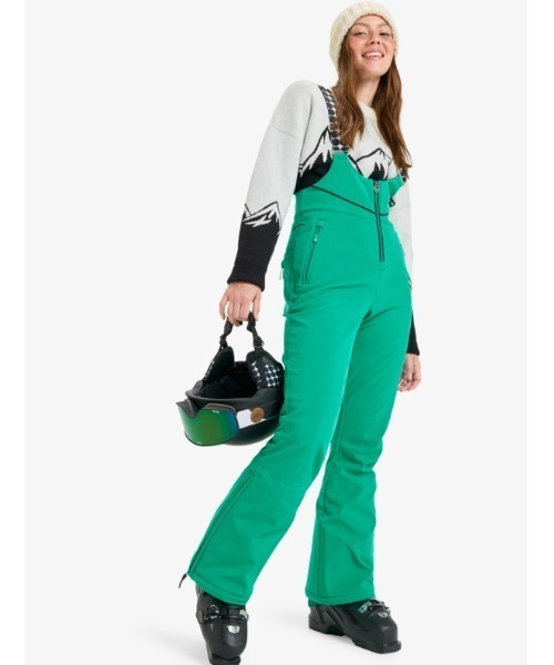 ROXY（ロキシー）の「SUMMIT BIB PT /ロキシースキニースキースノーボードビブパンツ（その他パンツ・レディース・ブラック/グリーン・SMALL/MEDIUM/LARGE）」の13枚目の写真