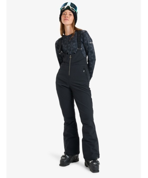 ROXY（ロキシー）の「SUMMIT BIB PT /ロキシースキニースキースノーボードビブパンツ（その他パンツ・レディース・ブラック/グリーン・SMALL/MEDIUM/LARGE）」の6枚目の写真