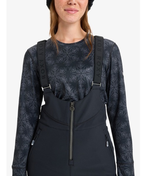 ROXY（ロキシー）の「SUMMIT BIB PT /ロキシースキニースキースノーボードビブパンツ（その他パンツ・レディース・ブラック/グリーン・SMALL/MEDIUM/LARGE）」の10枚目の写真