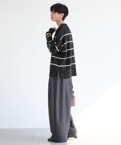 BARNYARDSTORM（バンヤードストーム）の「BARNYARDSTORM / タタックツイルパンツ（スラックス・レディース・モカ/チャコール/ブラック・S/M）」の5枚目の写真