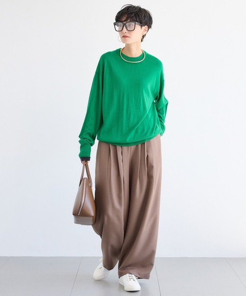 BARNYARDSTORM（バンヤードストーム）の「BARNYARDSTORM / タタックツイルパンツ（スラックス・レディース・モカ/チャコール/ブラック・S/M）」の9枚目の写真