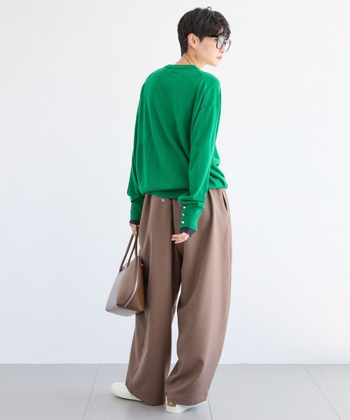 BARNYARDSTORM（バンヤードストーム）の「BARNYARDSTORM / タタックツイルパンツ（スラックス・レディース・モカ/チャコール/ブラック・S/M）」の11枚目の写真