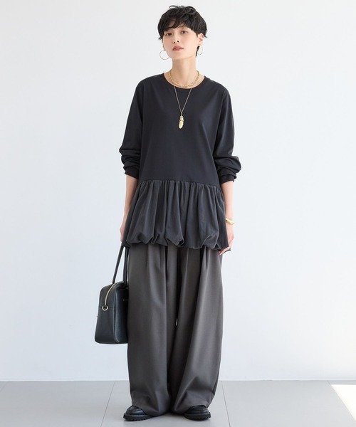 BARNYARDSTORM（バンヤードストーム）の「BARNYARDSTORM / タタックツイルパンツ（スラックス・レディース・モカ/チャコール/ブラック・S/M）」の14枚目の写真