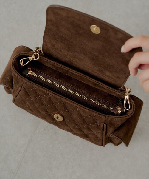 Chico(チコ)の「3wayサイドポケットキルティングバッグ(ボストンバッグ・レディース・ピンク/ブラック/アイボリー/ブラウン系その他3・FREE)」の8枚目の写真