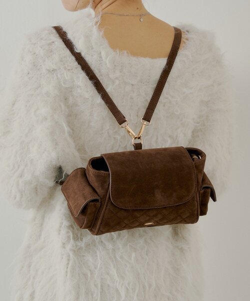 Chico(チコ)の「3wayサイドポケットキルティングバッグ(ボストンバッグ・レディース・ピンク/ブラック/アイボリー/ブラウン系その他3・FREE)」の13枚目の写真