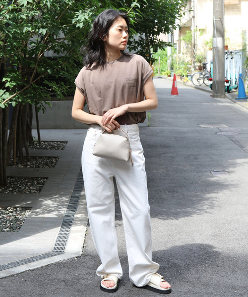 GIANNI CHIARINI(ジャンニ キアリーニ)の「【GIANNI CHIARINI/ジャンニ キアリーニ】ALIFA S アリファ レザーミニショルダーバッグ(ショルダーバッグ・レディース・グレイッシュベージュ/アイボリー/ブラック・フリー)」の4枚目の写真