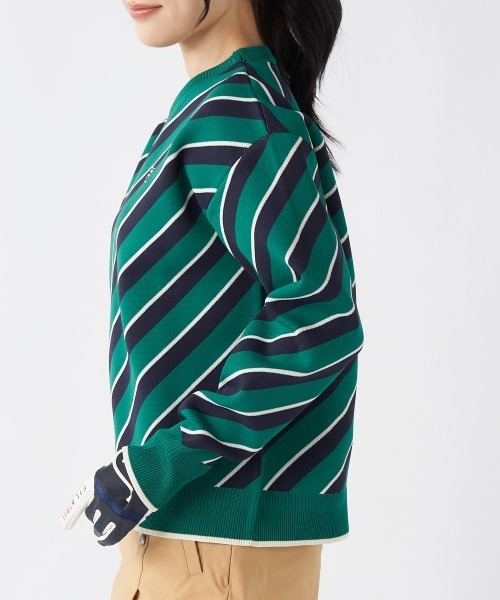 FILA GOLF(フィラゴルフ )の「【FILAGOLF/フィラゴルフ】レディース軽量ポリエステルニッ|ドロップショルダー&オーバーシルエット(ニット/セーター・レディース・グリーン/ネイビー/イエロー・LARGE/X-LARGE/MEDIUM)」の21枚目の写真
