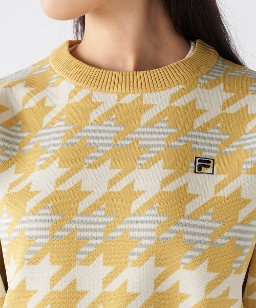 FILA GOLF(フィラゴルフ )の「【FILAGOLF/フィラゴルフ】レディース軽量ポリエステルニッ|ドロップショルダー&オーバーシルエット(ニット/セーター・レディース・グリーン/ネイビー/イエロー・LARGE/X-LARGE/MEDIUM)」の13枚目の写真
