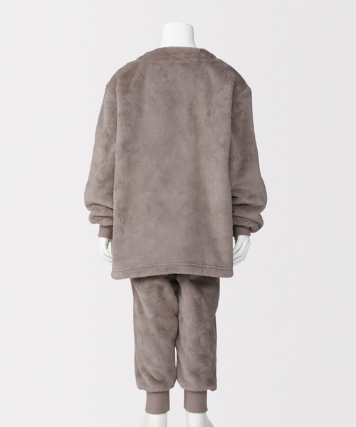 無印良品（ムジルシリョウヒン）の「キッズ　着る毛布　腹巻付き長袖パジャマ（ルームウェア/パジャマ・キッズ・ブルー系/ピンク/ブラウン系・120-130/140-150）」の6枚目の写真