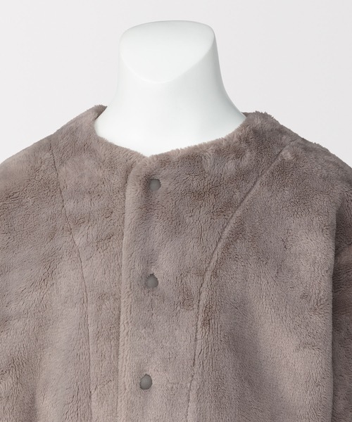 無印良品（ムジルシリョウヒン）の「キッズ　着る毛布　腹巻付き長袖パジャマ（ルームウェア/パジャマ・キッズ・ブルー系/ピンク/ブラウン系・120-130/140-150）」の7枚目の写真