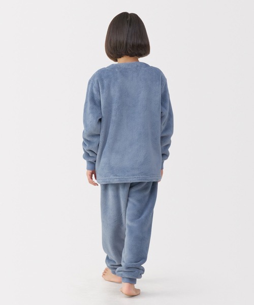 無印良品（ムジルシリョウヒン）の「キッズ　着る毛布　腹巻付き長袖パジャマ（ルームウェア/パジャマ・キッズ・ブルー系/ピンク/ブラウン系・120-130/140-150）」の13枚目の写真