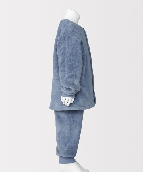 無印良品（ムジルシリョウヒン）の「キッズ　着る毛布　腹巻付き長袖パジャマ（ルームウェア/パジャマ・キッズ・ブルー系/ピンク/ブラウン系・120-130/140-150）」の15枚目の写真