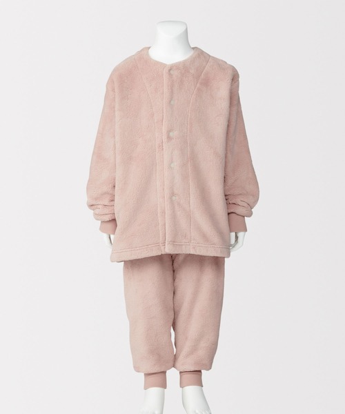 無印良品（ムジルシリョウヒン）の「キッズ　着る毛布　腹巻付き長袖パジャマ（ルームウェア/パジャマ・キッズ・ブルー系/ピンク/ブラウン系・120-130/140-150）」の21枚目の写真