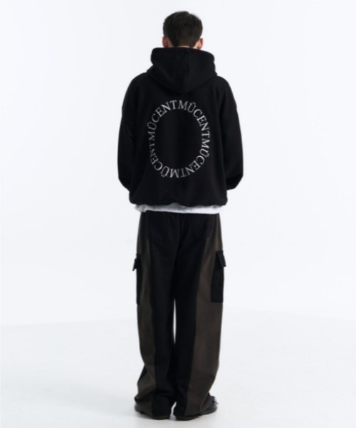 MUCENT(ムセント)の「◇MUCENT◇ブランド直輸入正規品/MUCENT アーク バック ロゴ フーディー MUCENT ARC BACK LOGO HOODIE(パーカー・レディース・ホワイト/ブラック/グレー・M/L)」の8枚目の写真