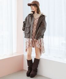 MAJESTIC LEGON | ヴィンテージライク合皮ブルゾン(ブルゾン)
