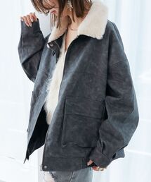 MAJESTIC LEGON | ヴィンテージライク合皮ブルゾン(ブルゾン)