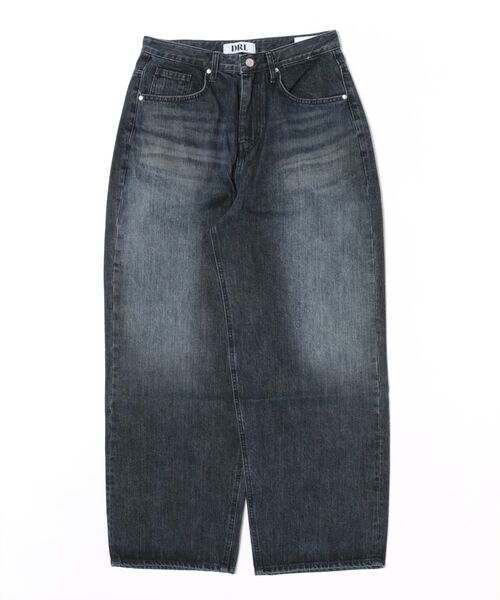 Chikashitsu +（チカシツプラス）の「【Chikashitsu +】semi wide denim pants 2 / 【チカシツプラス】セミワイドデニムパンツ2（デニムパンツ・メンズ・ブラック/ブルー・M/S）」の7枚目の写真