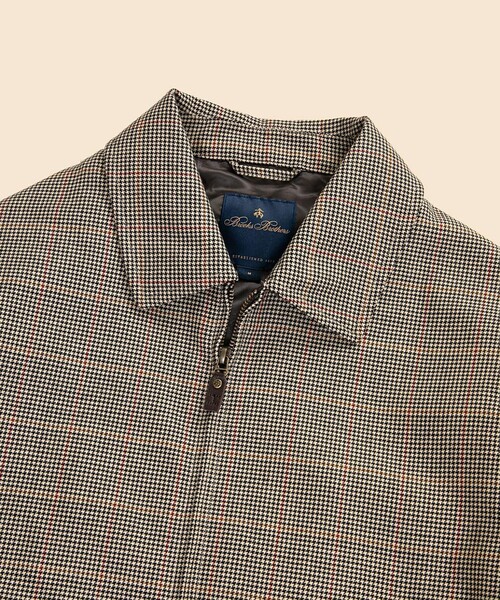 BROOKS BROTHERS(ブルックスブラザーズ)の「ウール ガンクラブチェック ジップブルゾン(ブルゾン・メンズ・ブラウン・LARGE/MEDIUM/SMALL/X-LARGE)」の4枚目の写真