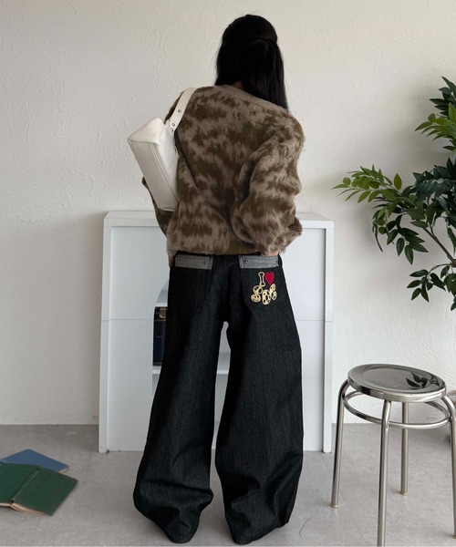 sedacle(セダクル)の「フロントタックリジットデニム(デニムパンツ・メンズ・インディゴブルー/ブラック・MEDIUM/SMALL/LARGE)」の14枚目の写真