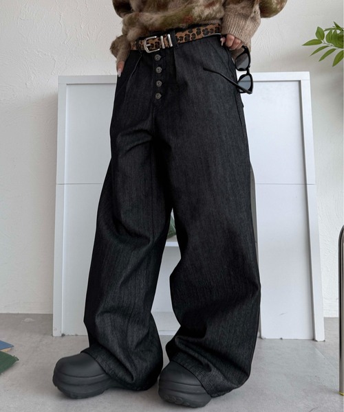 フロントタックリジットデニム（デニムパンツ）｜sedacle（セダクル