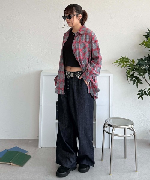 sedacle(セダクル)の「フロントタックリジットデニム(デニムパンツ・メンズ・インディゴブルー/ブラック・MEDIUM/SMALL/LARGE)」の19枚目の写真