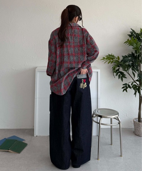 sedacle(セダクル)の「フロントタックリジットデニム(デニムパンツ・メンズ・インディゴブルー/ブラック・MEDIUM/SMALL/LARGE)」の22枚目の写真