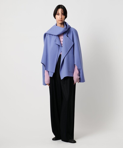 AEWEN MATOPH（イウエン マトフ）の「＜AEWEN MATOPH＞ウールリブヘンリーネック ニットプルオーバー（ニット/セーター・レディース・ライトグレー/ライラック/ブラック・FREE）」の10枚目の写真