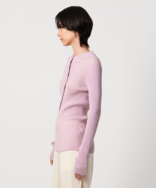 AEWEN MATOPH（イウエン マトフ）の「＜AEWEN MATOPH＞ウールリブヘンリーネック ニットプルオーバー（ニット/セーター・レディース・ライトグレー/ライラック/ブラック・FREE）」の20枚目の写真