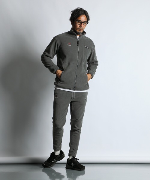 BLACK LABEL〕POLARTEC 'CLASSIC200' STAND ZIP：セットアップ ポーラ