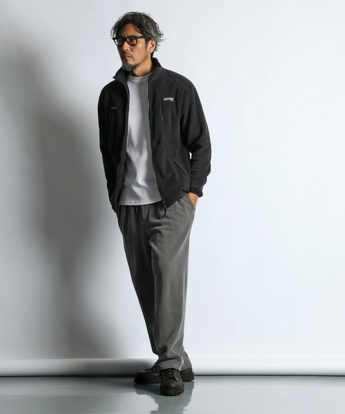 The DUFFER of ST.E セットアップ L セール】〔BLACK LABEL〕POLARTEC 'CLASSIC200' STAND ZIP