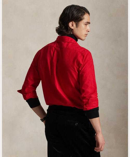 POLO RALPH LAUREN（ポロ ラルフ ローレン）の「クラシック フィット Polo ベア オックスフォード シャツ（シャツ/ブラウス・メンズ・レッド・XS/S/M/L）」の6枚目の写真