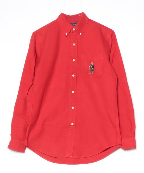 POLO RALPH LAUREN（ポロ ラルフ ローレン）の「クラシック フィット Polo ベア オックスフォード シャツ（シャツ/ブラウス・メンズ・レッド・XS/S/M/L）」の3枚目の写真
