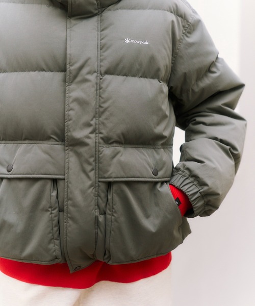 Snow Peak（スノーピーク）の「Snow Peak / Everyday Down Jacket  エブリデイ ダウンジャケット（ダウンジャケット/コート・メンズ・チャコール/ライトグリーン/ブラック・S/M/L/XL/1）」の18枚目の写真