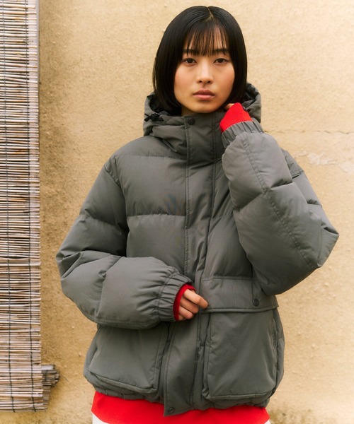 Snow Peak（スノーピーク）の「Snow Peak / Everyday Down Jacket  エブリデイ ダウンジャケット（ダウンジャケット/コート・メンズ・チャコール/ライトグリーン/ブラック・S/M/L/XL/1）」の12枚目の写真