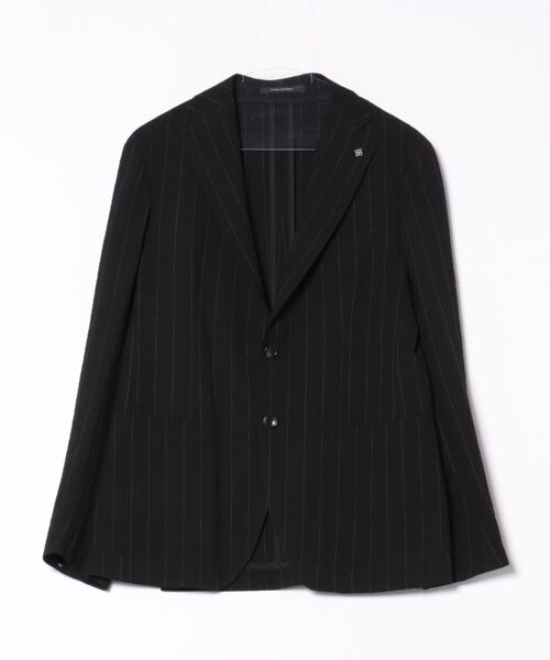 DESIGNWORKS（デザインワークス）の「【TAGLIATORE/タリアトーレ】 ストライプジャケット　A-DAKAR22k 120134（テーラードジャケット・メンズ・グレー/ブラック・46）」の2枚目の写真