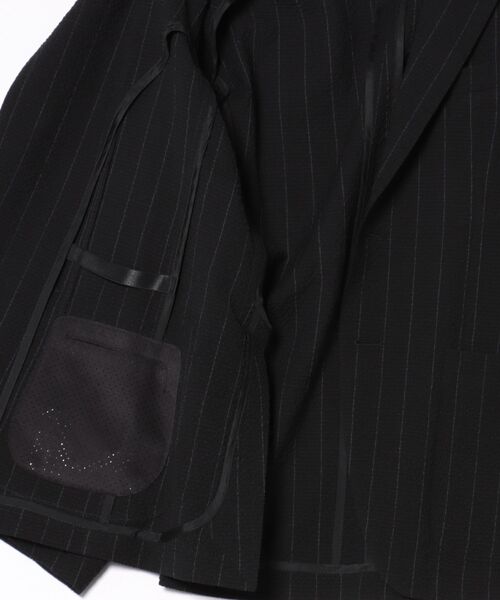 DESIGNWORKS（デザインワークス）の「【TAGLIATORE/タリアトーレ】 ストライプジャケット　A-DAKAR22k 120134（テーラードジャケット・メンズ・グレー/ブラック・46）」の4枚目の写真