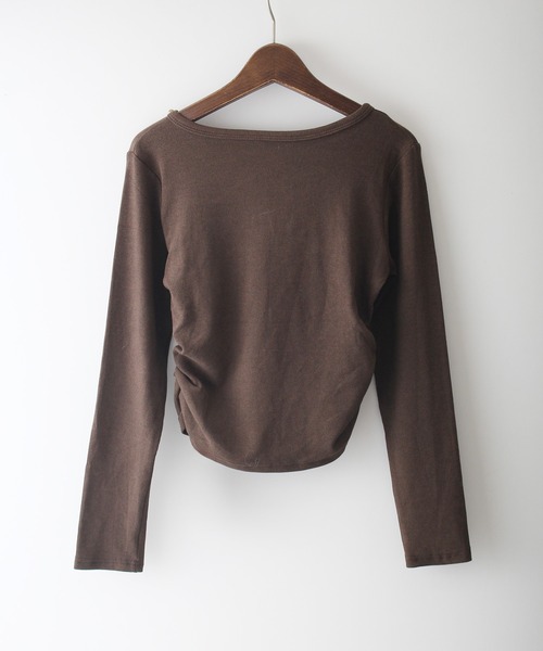 SpRay（スプレイ）の「イーグルプリントスピンドルロンT（Tシャツ/カットソー・レディース・アイボリー/ブラウン/カーキ/ライトベージュ/ブラック/ボルドー/ホワイト・FREE）」の18枚目の写真