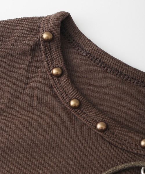 SpRay（スプレイ）の「イーグルプリントスピンドルロンT（Tシャツ/カットソー・レディース・アイボリー/ブラウン/カーキ/ライトベージュ/ブラック/ボルドー/ホワイト・FREE）」の19枚目の写真