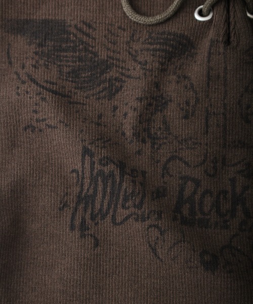 SpRay（スプレイ）の「イーグルプリントスピンドルロンT（Tシャツ/カットソー・レディース・アイボリー/ブラウン/カーキ/ライトベージュ/ブラック/ボルドー/ホワイト・FREE）」の8枚目の写真