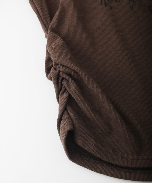 SpRay（スプレイ）の「イーグルプリントスピンドルロンT（Tシャツ/カットソー・レディース・アイボリー/ブラウン/カーキ/ライトベージュ/ブラック/ボルドー/ホワイト・FREE）」の9枚目の写真