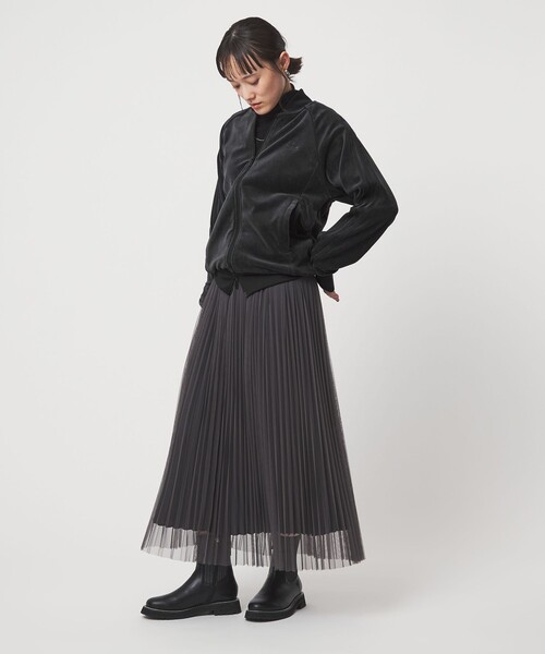 adidas Originals（アディダスオリジナルス）の「＜adidas Originals＞ベロア トラックトップ（ジャージ・レディース・ダークグレー/ブラック・M）」の22枚目の写真