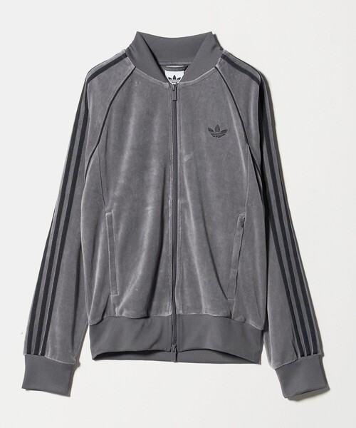 adidas Originals（アディダスオリジナルス）の「＜adidas Originals＞ベロア トラックトップ（ジャージ・レディース・ダークグレー/ブラック・M）」の18枚目の写真