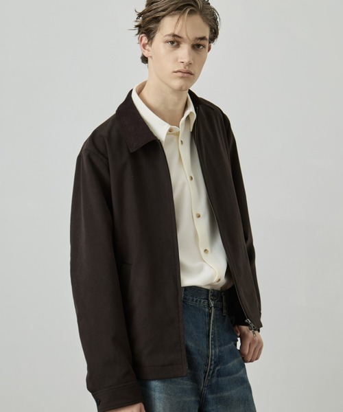 マイクロスエード ジップブルゾン ｜短丈/大人気/キュプラ/ムレ防止/冬