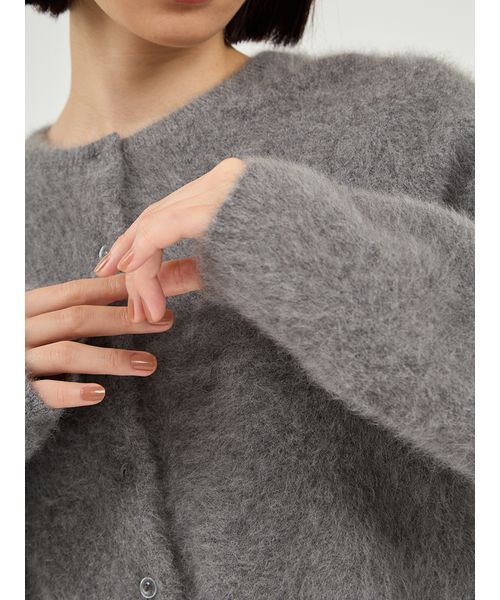 emmi（エミ）の「フォックスカシミヤニットカーディガン（カーディガン/ボレロ・レディース・レッド/グレー/ブルー・F）」の8枚目の写真