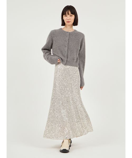 emmi（エミ）の「フォックスカシミヤニットカーディガン（カーディガン/ボレロ・レディース・レッド/グレー/ブルー・F）」の12枚目の写真